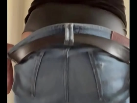 Jeans , ass and latex