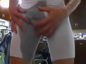 Bike shorts pissing