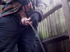 Compilation of pissing outdoors & inside & little bit of piss drinking