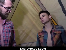 Teen boy stepson camping trip fuck with stepdad  - austin xanders, alex killian