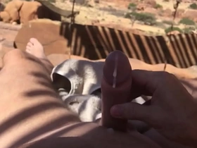 Jerk off near to lüderitz in namibia