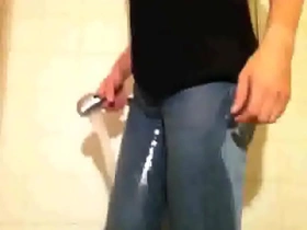 Light blue levis 501 wet under the shower :-)