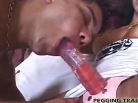 Bend over and let me stretch your ass with my strapon