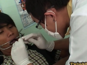 Examined asian twink breeded in missionary by his doctor
