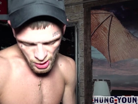 Dubble creampie with fit northern scally lad