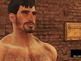 Shower stories - hairy dude's first time anal