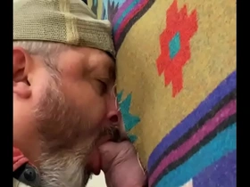 26 year old gets a very sloppy blow through gloryhole