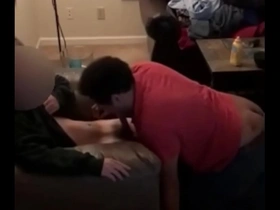 Sucking a lyft driver & swallowing his load big cock