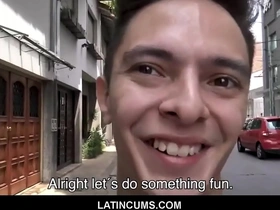 Latincums.com - amateur latin twink threesome with two strangers for cash pov
