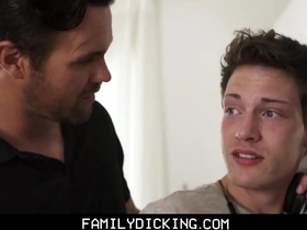 Hot stepdad rough fucks twink stepson on kitchen counter -  beau reed, edward terrant