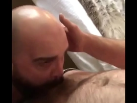 Blowing a hairy flight attendant