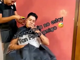 Barber shop a domicilio y termina en follada