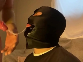 Facefucked faggot giving straight alpha more sloppy head