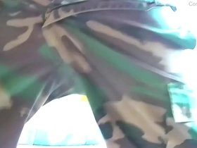 Military masturbating big black penis until orgasm - communitydick4u