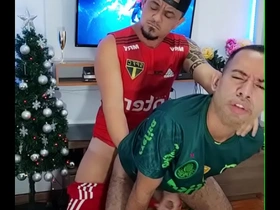 Palmeirense levando vara do são paulino