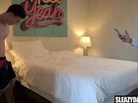 Step daddy helps stepson set up grindr profile